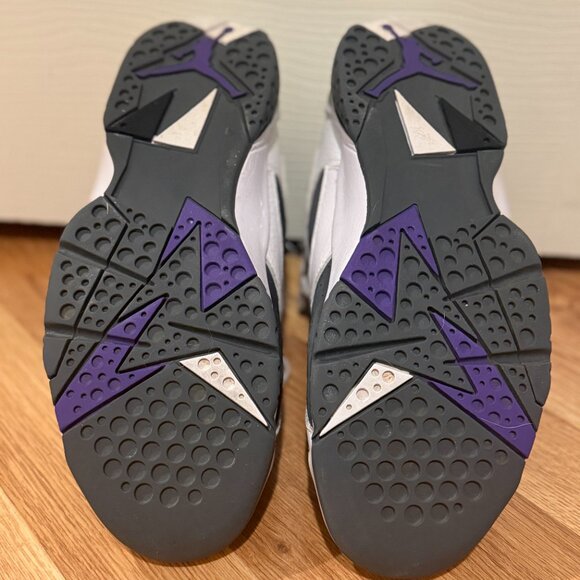 Nike Air Jordan 7 Retro in Flint Grey and White (men's size 8 US) - Picture 5 of 6